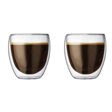 Bodum Pavina Double Wall glass cups