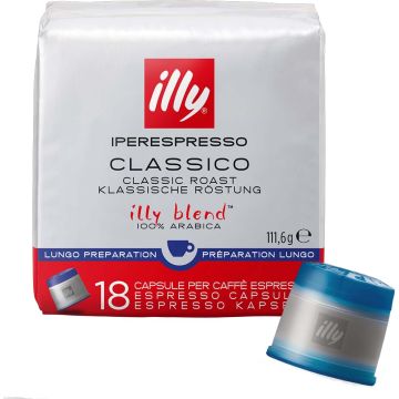 Illy iper Capsules Lungo 18 Capsules