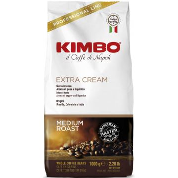 Kimbo Extra Cream 1 Kilo Beans pack