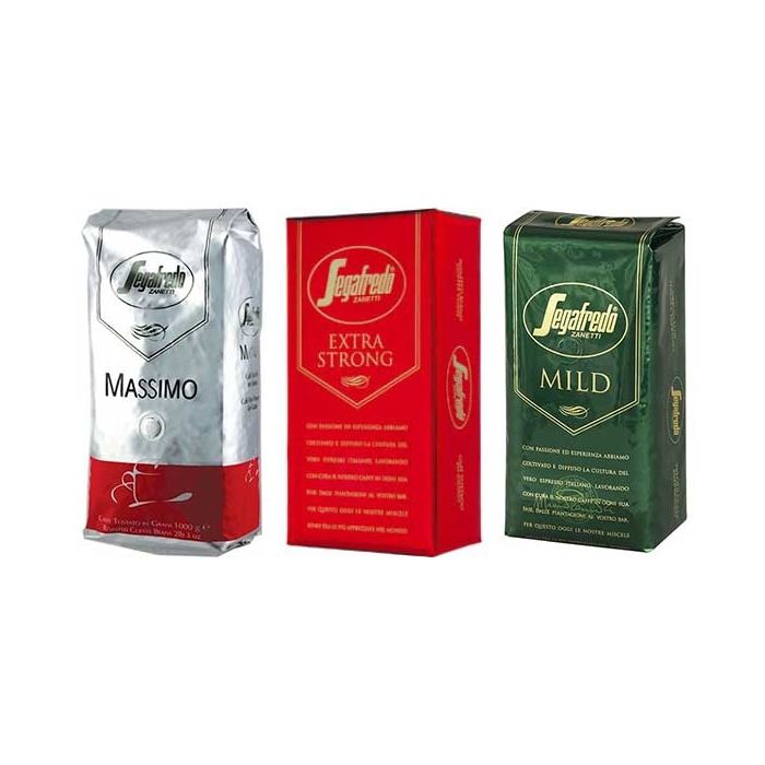 three great espresso blends Sampler from Segafredo