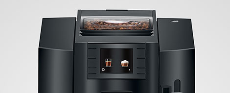 coffee machine with a coffee bean compartment